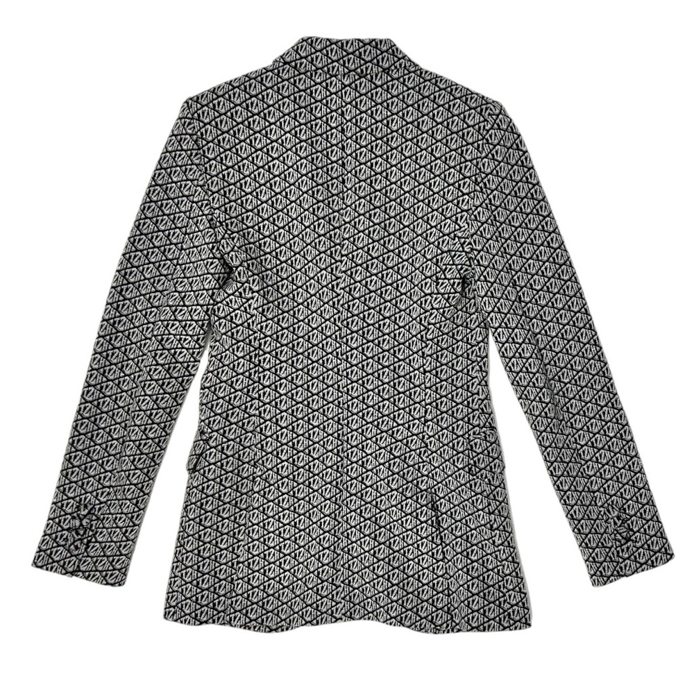 EUC Tommy Hilfiger Black and White Patterned Blazer - Picture 3 of 12